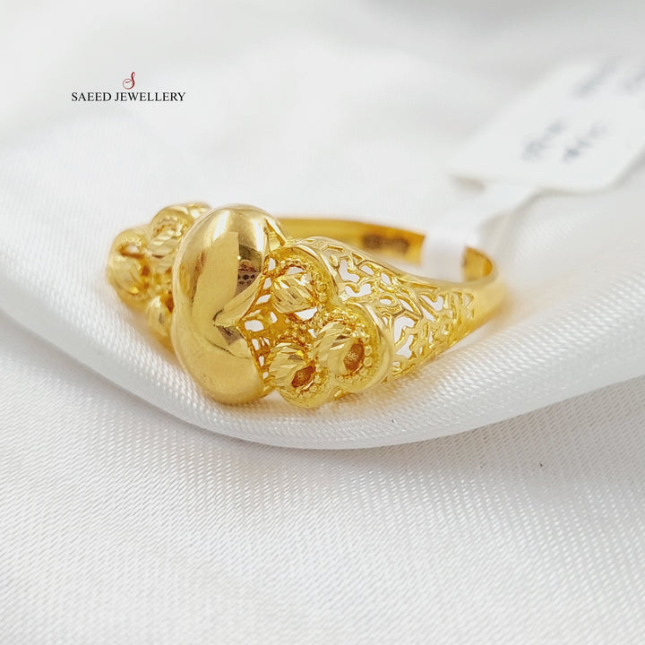 21K Gold Balls Ring by Saeed Jewelry - Image 6