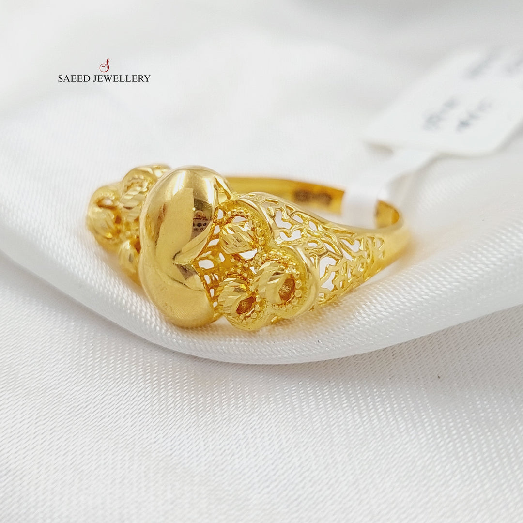 21K Gold Balls Ring by Saeed Jewelry - Image 4