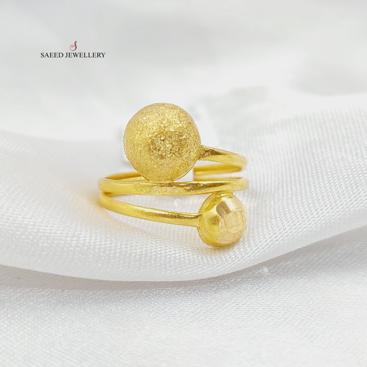 21K Gold Balls Ring by Saeed Jewelry - Image 2