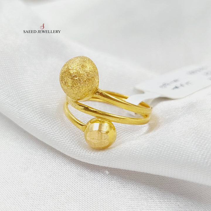 Balls Ring  Made Of 21K Yellow Gold by Saeed Jewelry-29060