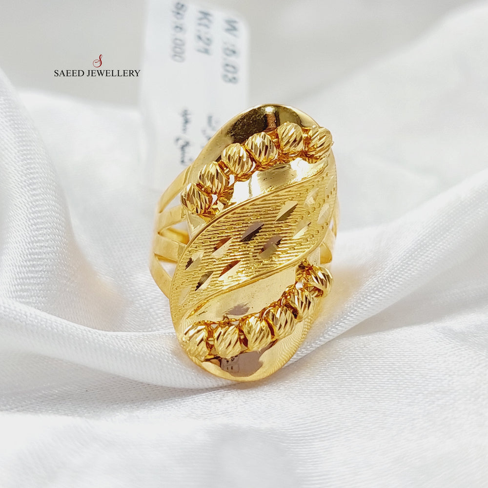 21K Gold Balls Ring by Saeed Jewelry - Image 2