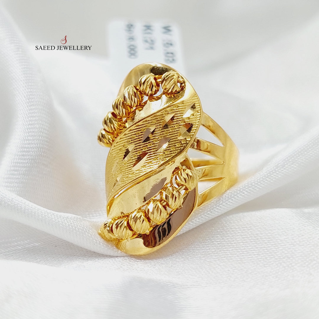 21K Gold Balls Ring by Saeed Jewelry - Image 3