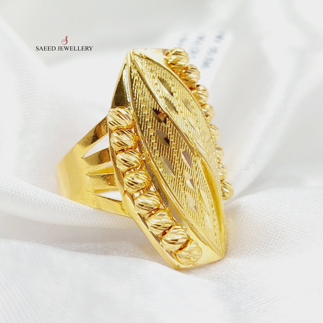 21K Gold Balls Ring by Saeed Jewelry - Image 2