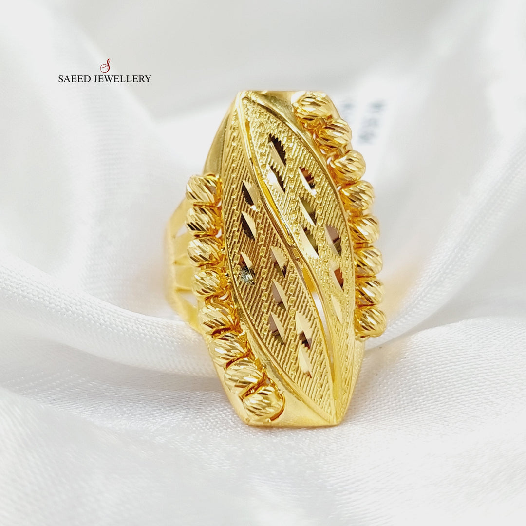 Balls Ring  Made Of 21K Yellow Gold by Saeed Jewelry-29066