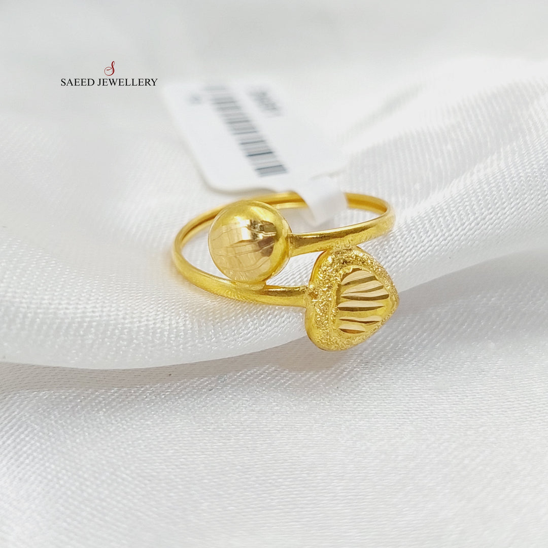 21K Gold Balls Ring by Saeed Jewelry - Image 1