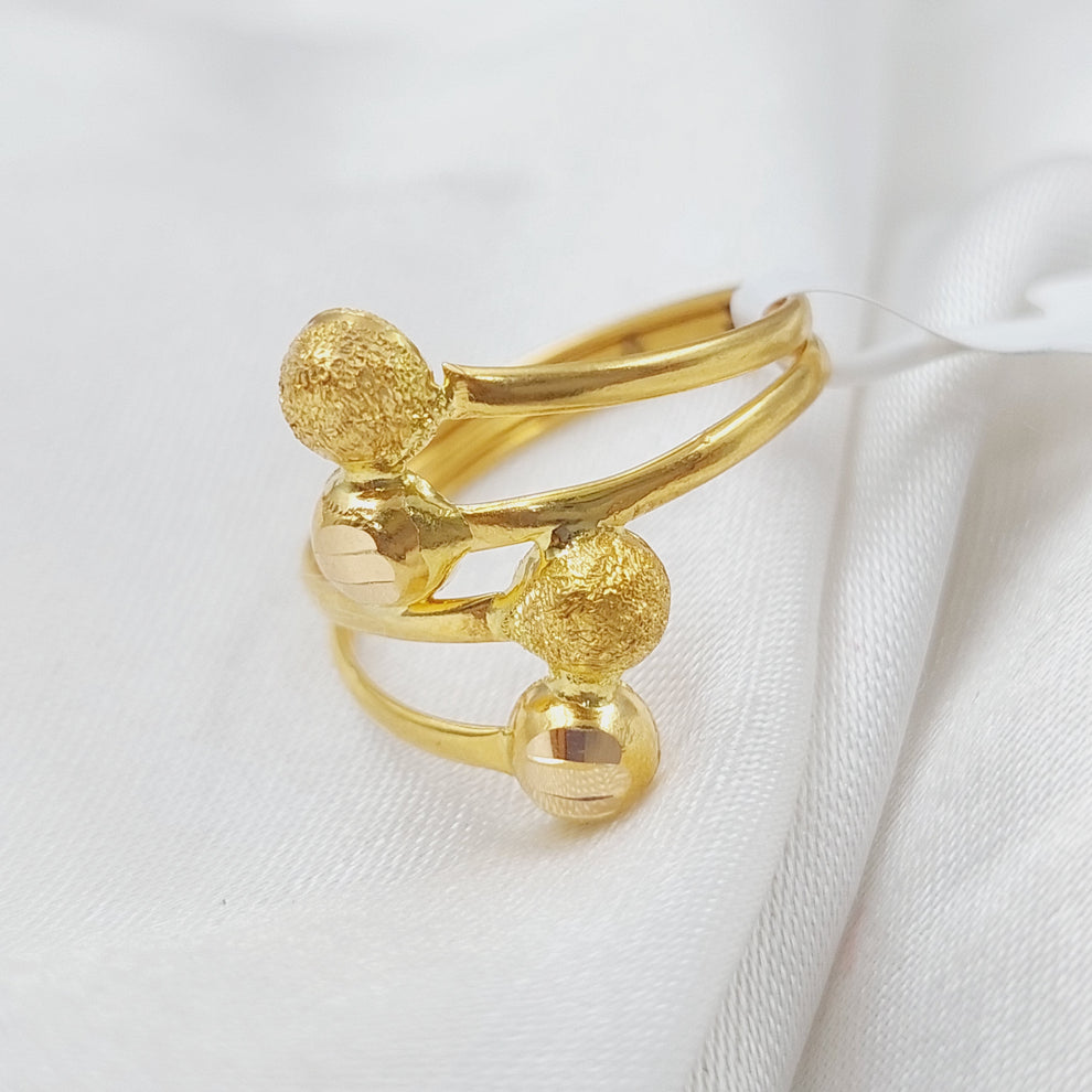 Balls Ring  Made Of 21K Yellow Gold by Saeed Jewelry-29131