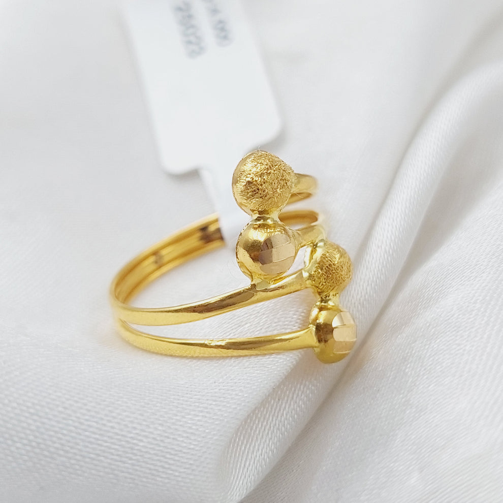 Balls Ring  Made Of 21K Yellow Gold by Saeed Jewelry-29131