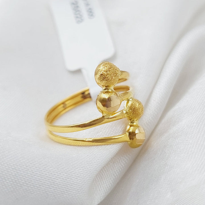 21K Gold Balls Ring by Saeed Jewelry - Image 1