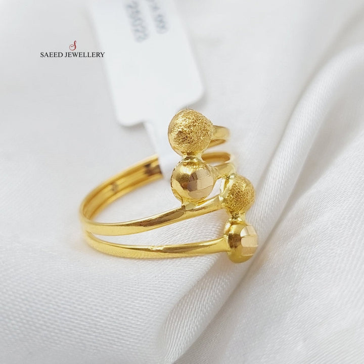 21K Gold Balls Ring by Saeed Jewelry - Image 2