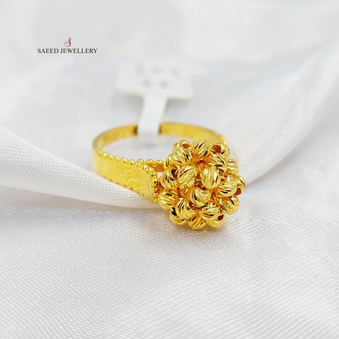 21K Gold Balls Ring by Saeed Jewelry - Image 3