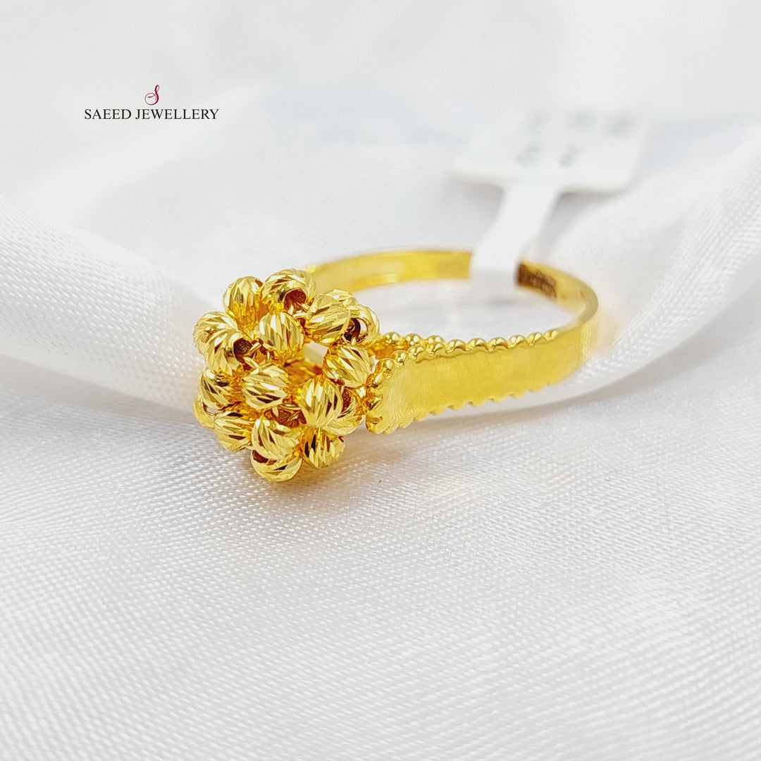 21K Gold Balls Ring by Saeed Jewelry - Image 1