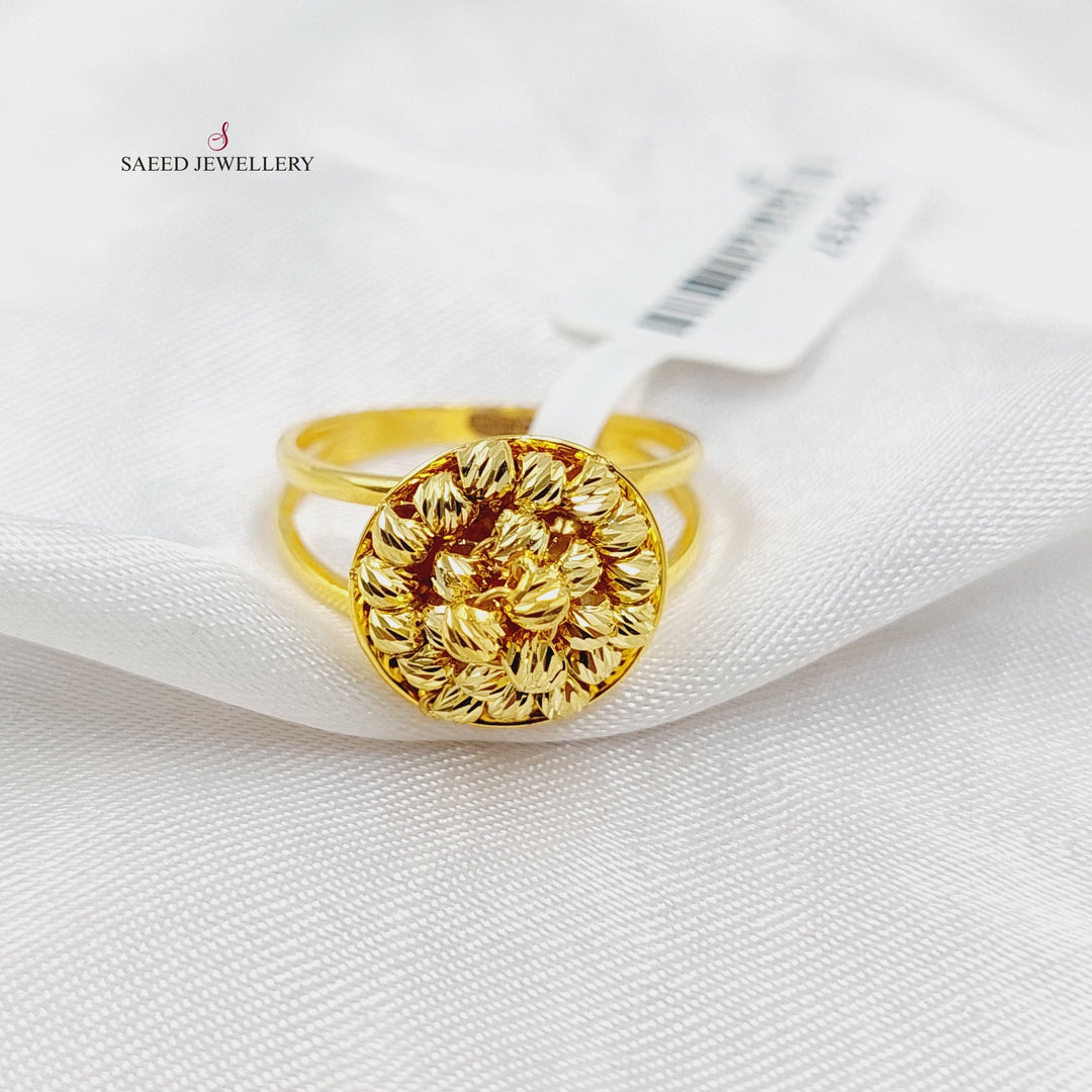 21K Gold Balls Ring by Saeed Jewelry - Image 1