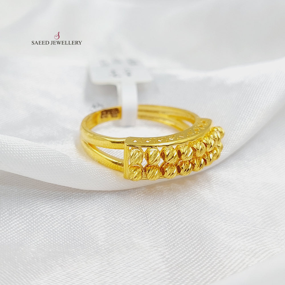 21K Gold Balls Ring by Saeed Jewelry - Image 2