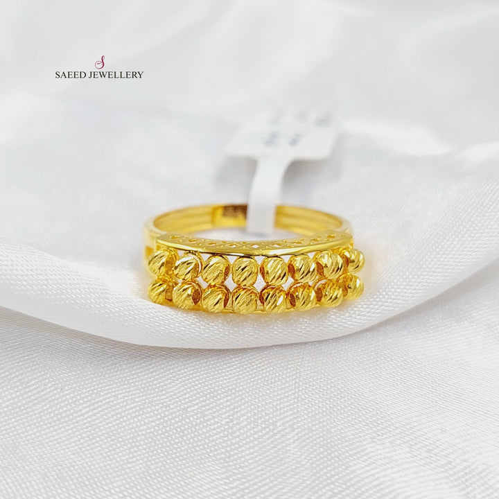 21K Gold Balls Ring by Saeed Jewelry - Image 1