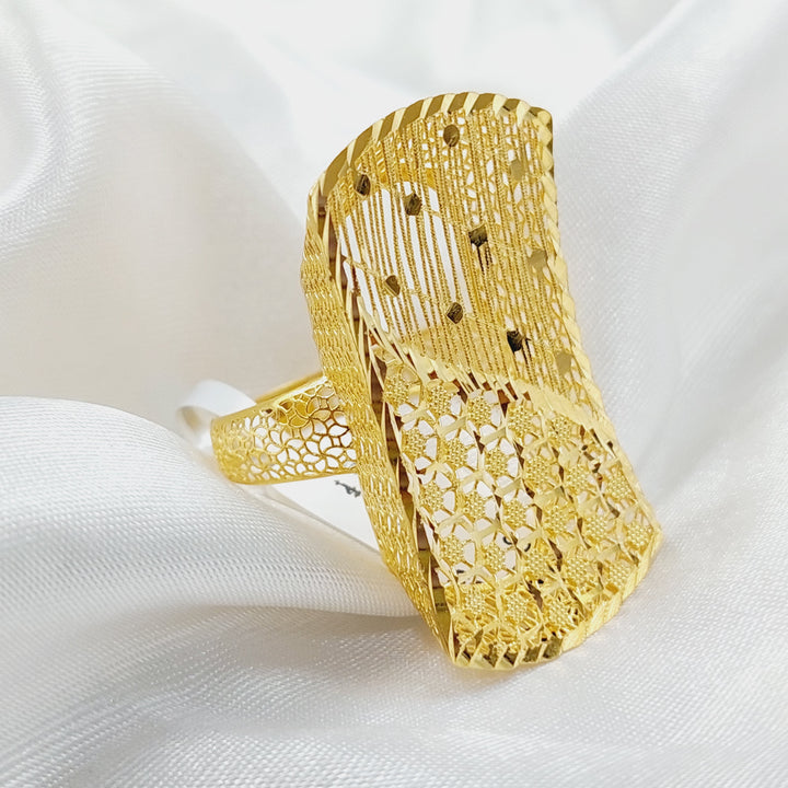 21K Gold Beehive Ring by Saeed Jewelry - Image 5