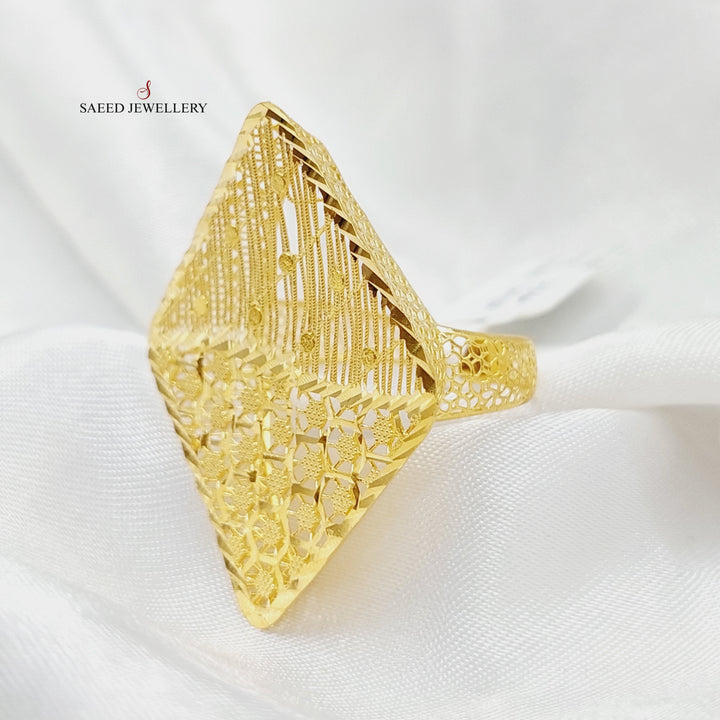 21K Gold Beehive Ring by Saeed Jewelry - Image 3