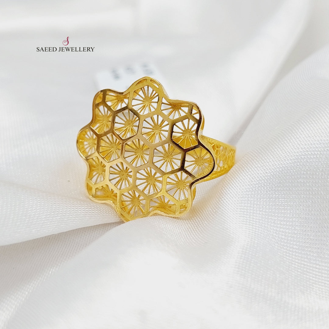 21K Gold Beehive Ring by Saeed Jewelry - Image 3