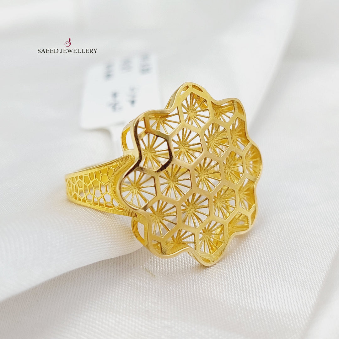 21K Gold Beehive Ring by Saeed Jewelry - Image 1