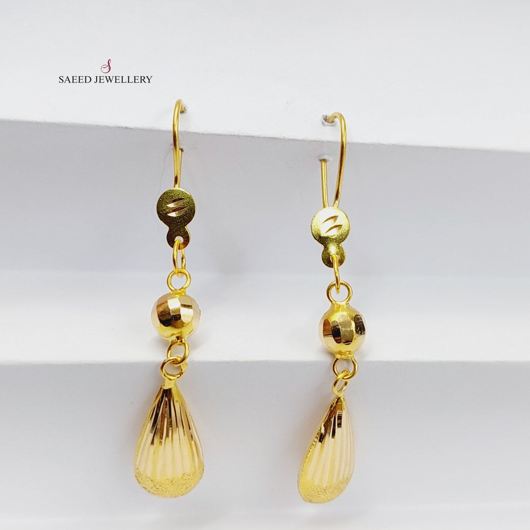 Bell Earrings  Made Of 21K Yellow Gold by Saeed Jewelry-29926