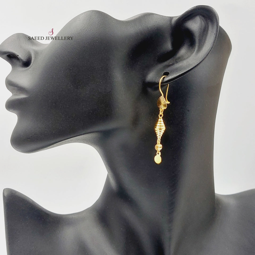 Bell Earrings  Made Of 21K Yellow Gold by Saeed Jewelry-30388