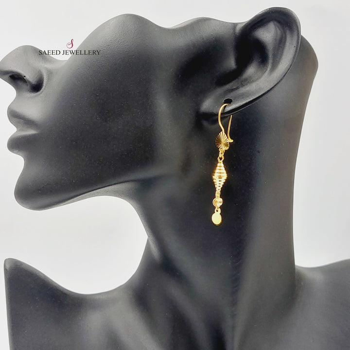 Bell Earrings  Made Of 21K Yellow Gold by Saeed Jewelry-30388