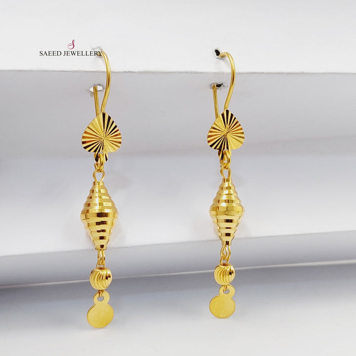 Bell Earrings  Made Of 21K Yellow Gold by Saeed Jewelry-30388