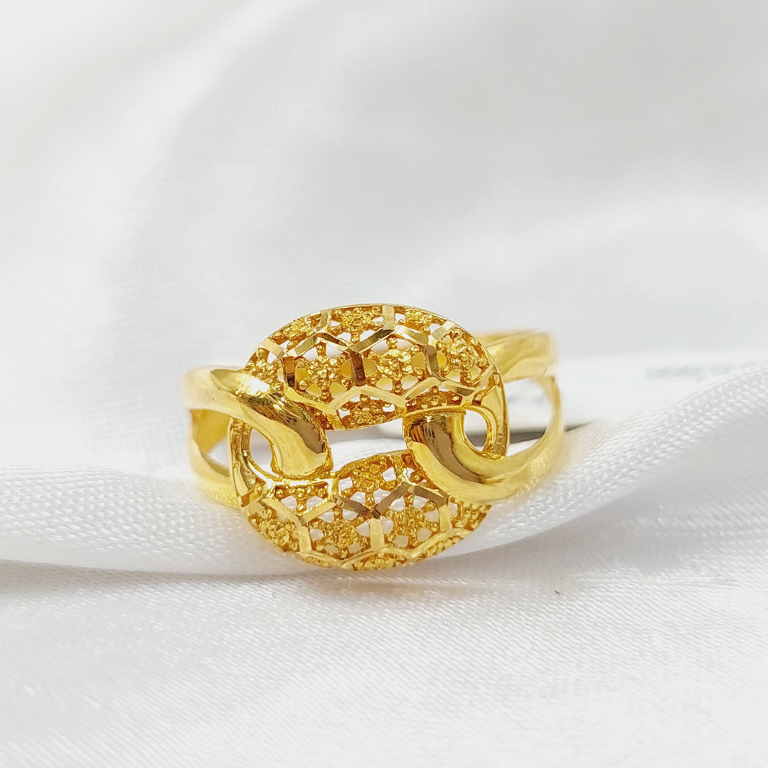 Belt Ring  Made Of 21K Yellow Gold by Saeed Jewelry-28947