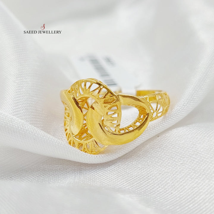 Belt Ring  Made Of 21K Yellow Gold by Saeed Jewelry-29021
