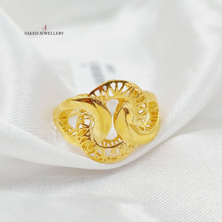 Belt Ring  Made Of 21K Yellow Gold by Saeed Jewelry-29021
