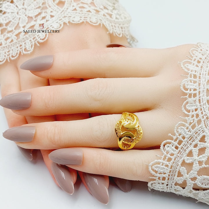 Belt Ring  Made Of 21K Yellow Gold by Saeed Jewelry-29021