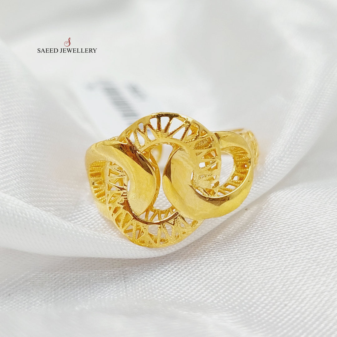 Belt Ring  Made Of 21K Yellow Gold by Saeed Jewelry-29021