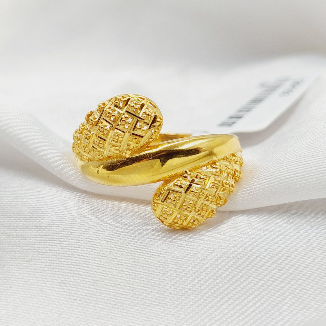 21K Gold Belt Ring by Saeed Jewelry - Image 2