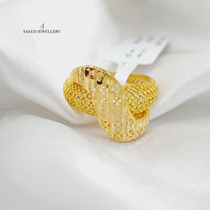 21K Gold Belt Ring by Saeed Jewelry - Image 1