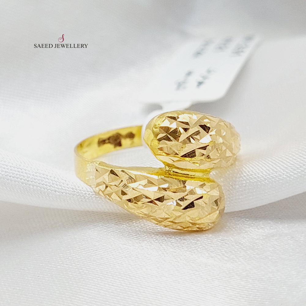 Belt Ring  Made Of 21K Yellow Gold by Saeed Jewelry-29488
