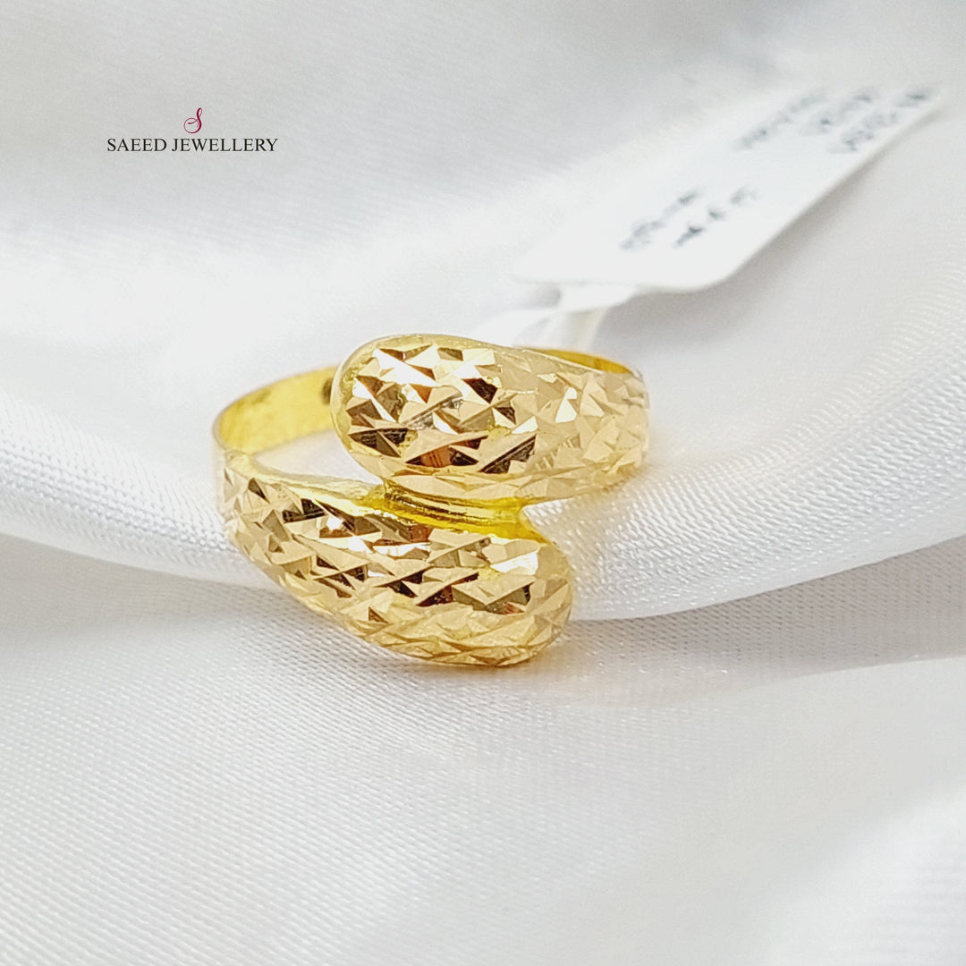 Belt Ring  Made Of 21K Yellow Gold by Saeed Jewelry-29488