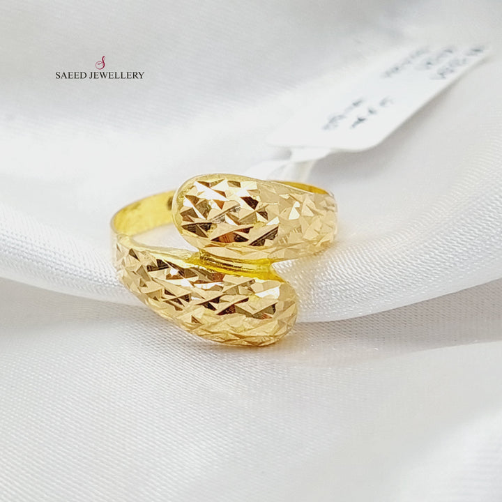 Belt Ring  Made Of 21K Yellow Gold by Saeed Jewelry-29488