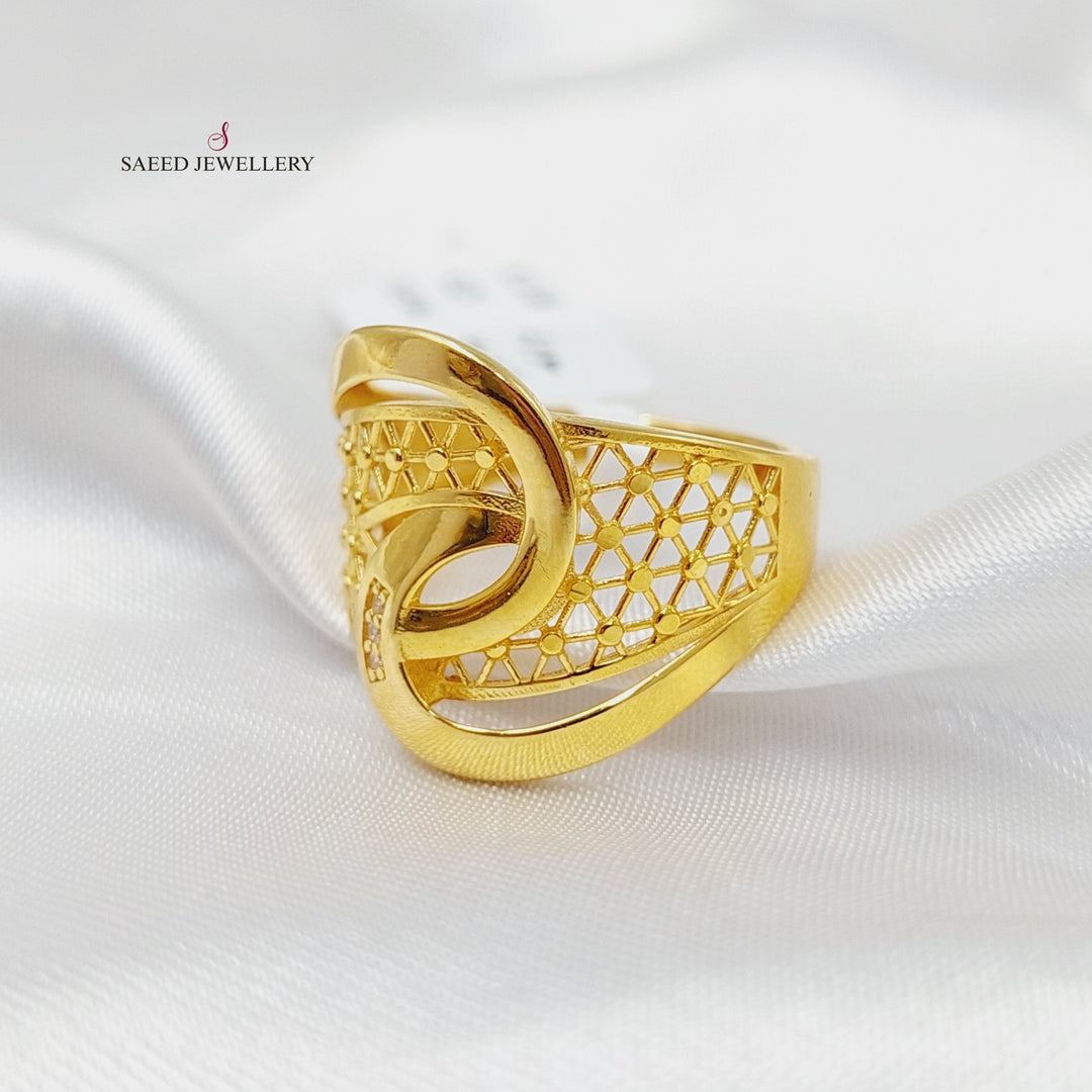 21K Gold Belt Ring by Saeed Jewelry - Image 2