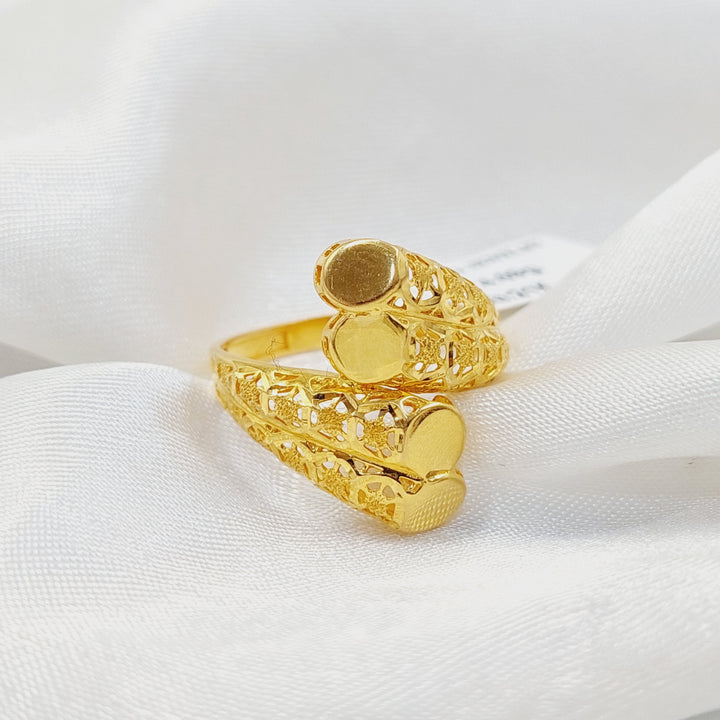 Belt Ring  Made Of 21K Yellow Gold by Saeed Jewelry-30748