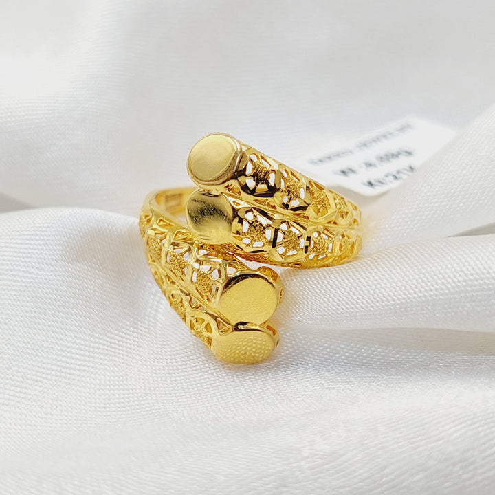 Belt Ring  Made Of 21K Yellow Gold by Saeed Jewelry-30748