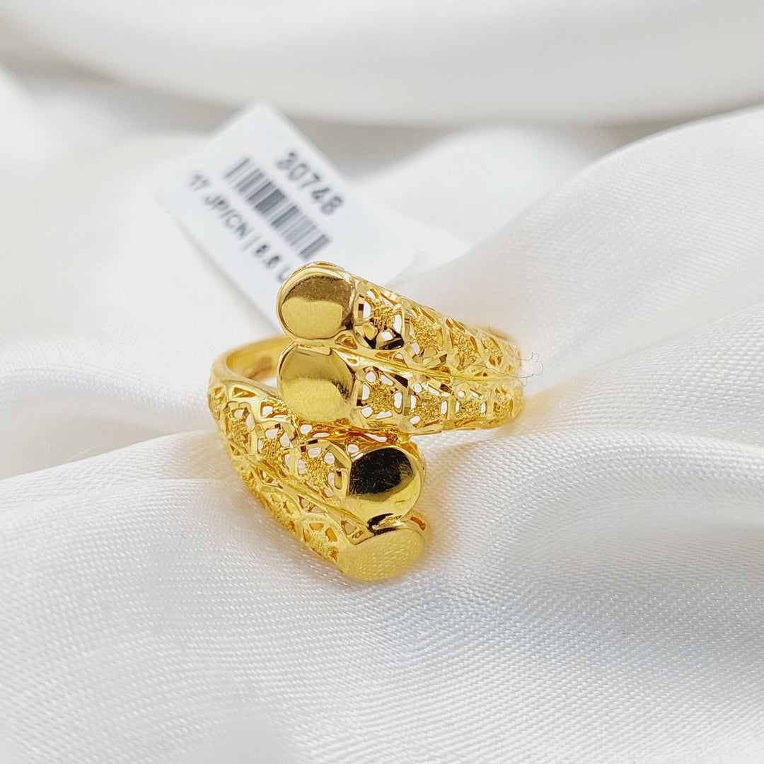 Belt Ring  Made Of 21K Yellow Gold by Saeed Jewelry-30748
