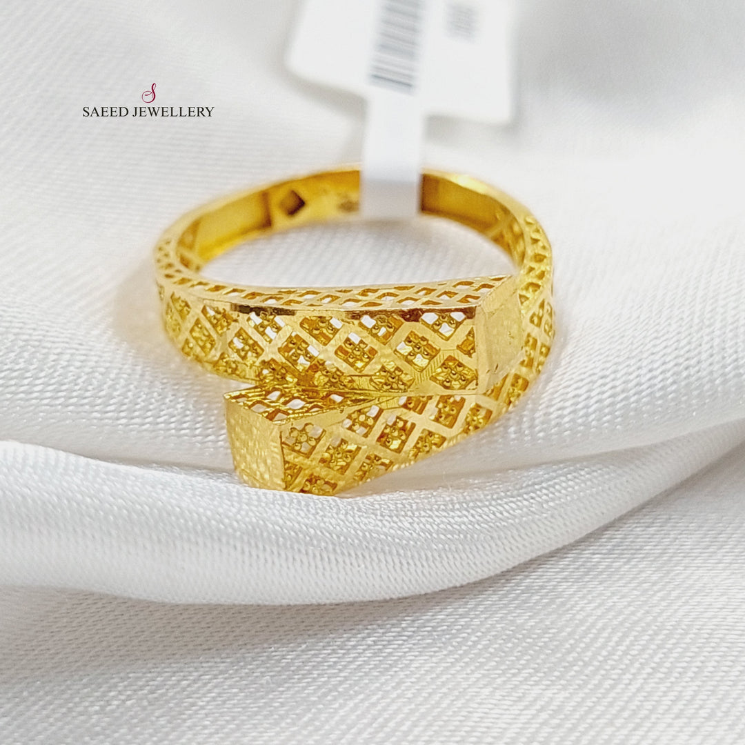 21K Gold Belt Ring by Saeed Jewelry - Image 1