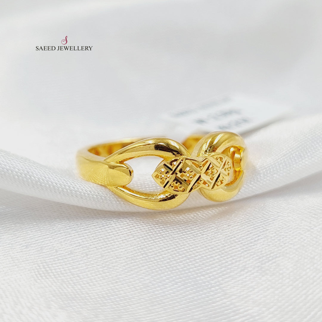 21K Gold Belt Ring by Saeed Jewelry - Image 2