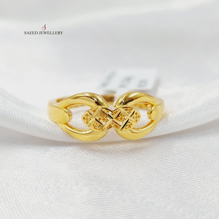 Belt Ring  Made of 21K Yellow Gold by Saeed Jewelry-31020