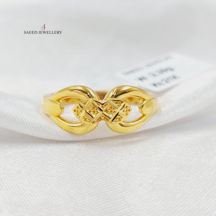 Belt Ring  Made of 21K Yellow Gold by Saeed Jewelry-31020