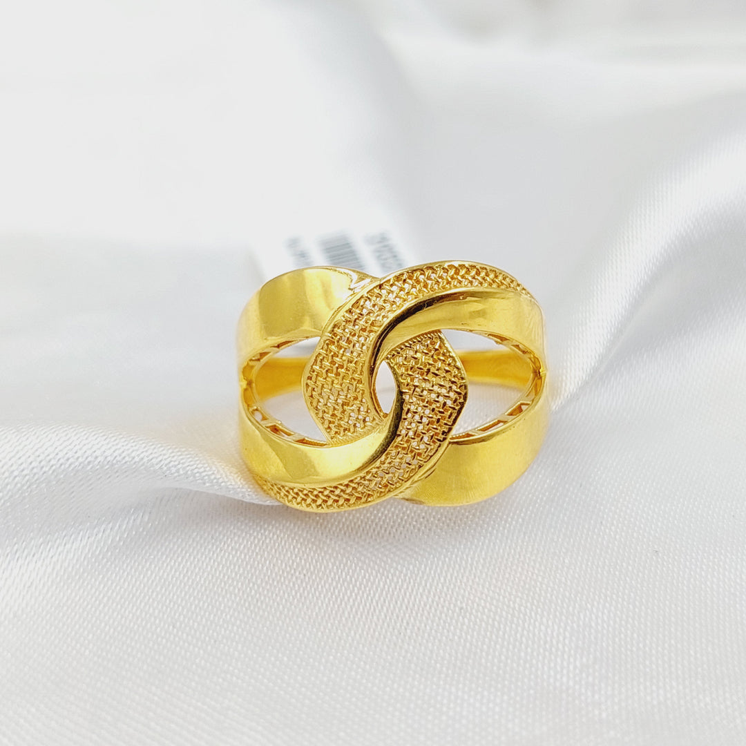 21K Gold Belt Ring by Saeed Jewelry - Image 2