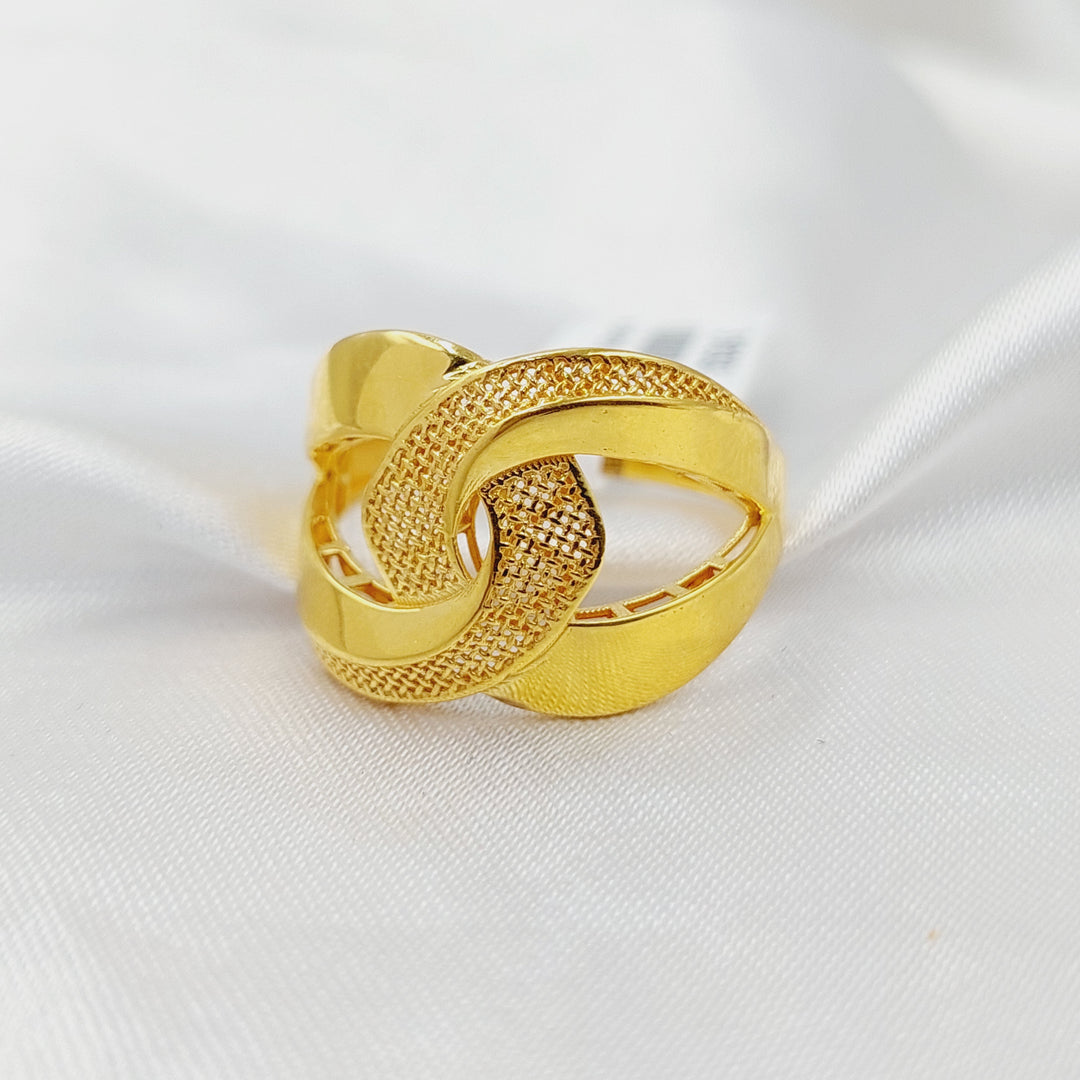 21K Gold Belt Ring by Saeed Jewelry - Image 1