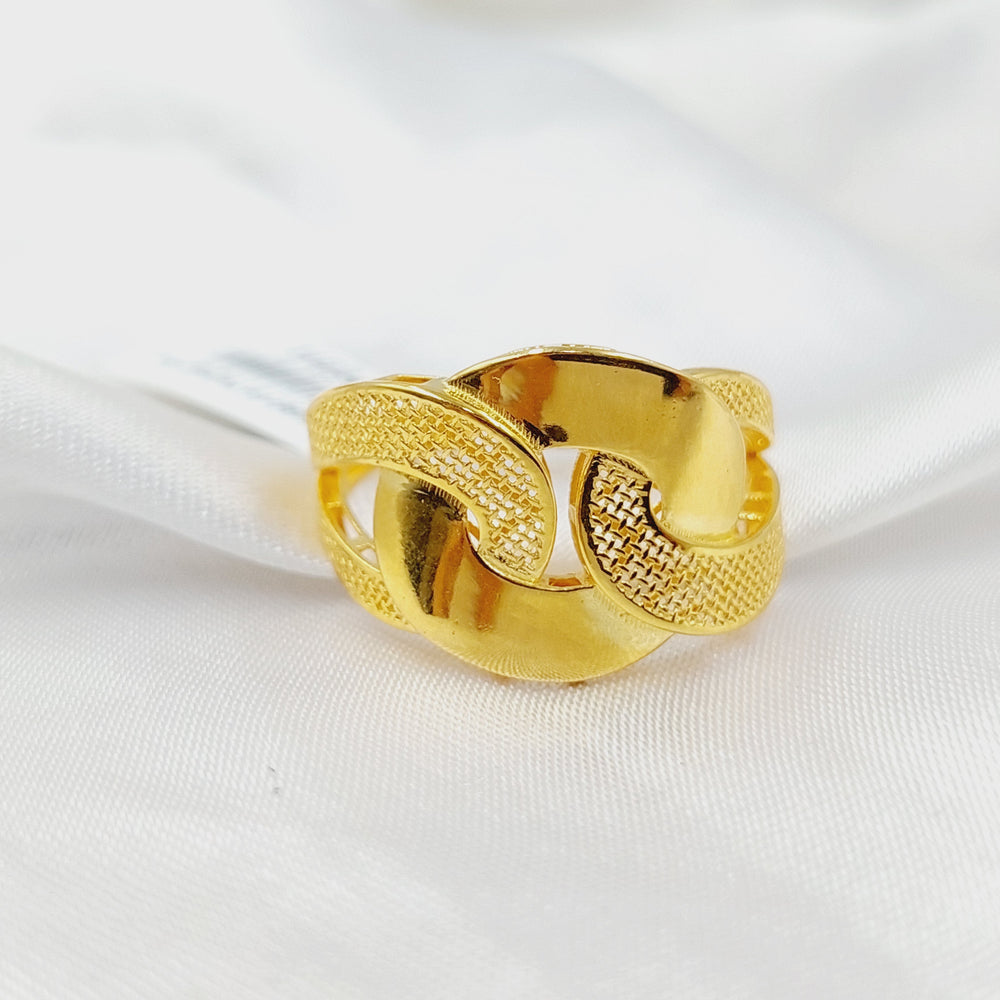 21K Gold Belt Ring by Saeed Jewelry - Image 2