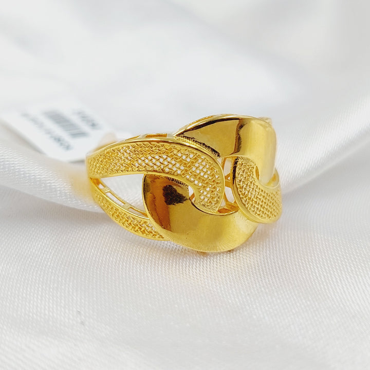 21K Gold Belt Ring by Saeed Jewelry - Image 4