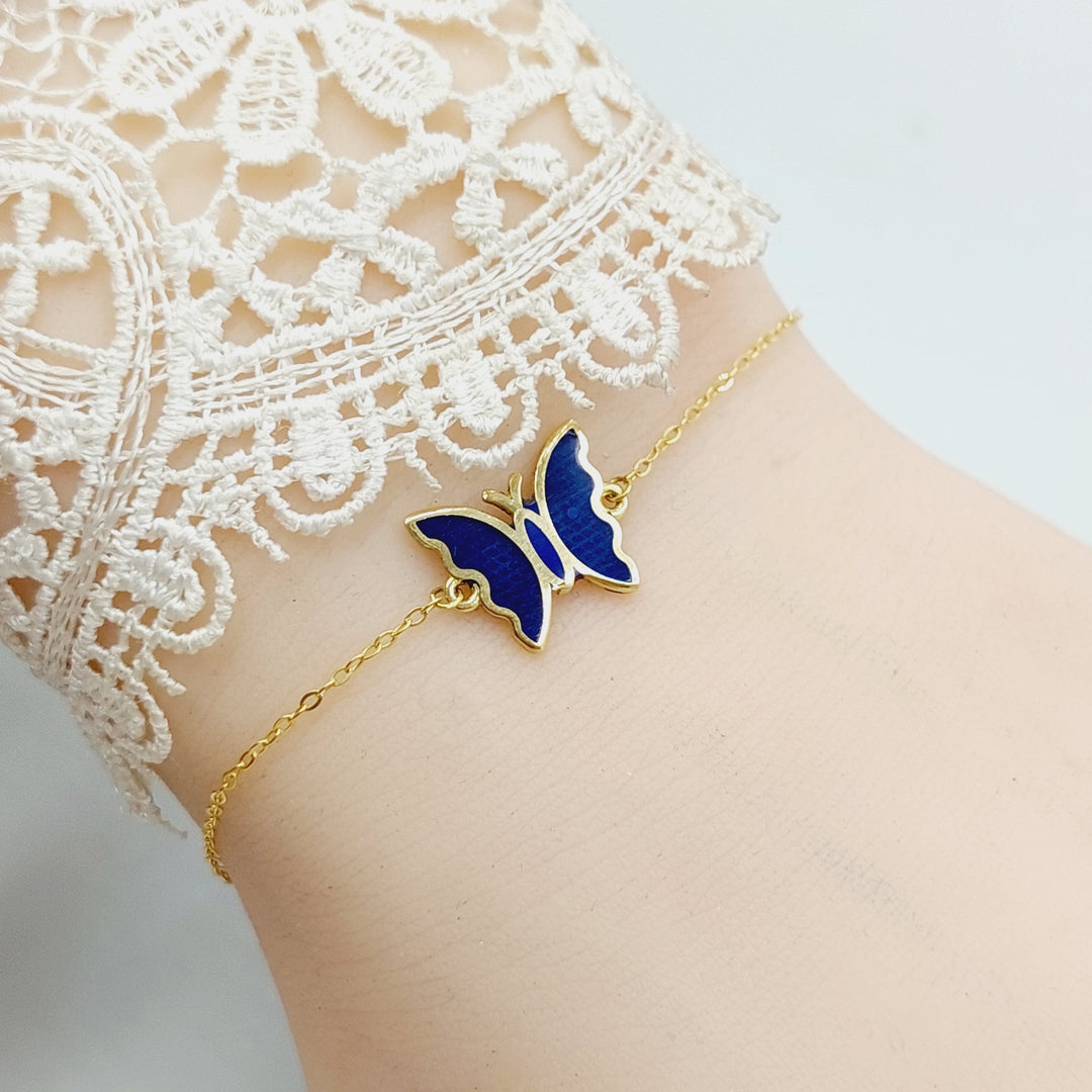 Butterfly Bracelet Made Of 18K Yellow Gold by Saeed Jewelry-28086