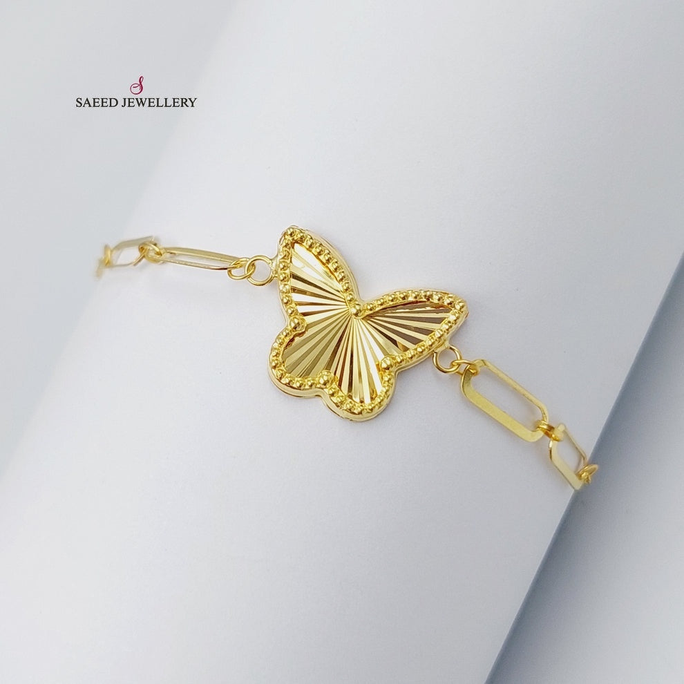 18K Gold Butterfly Bracelet by Saeed Jewelry - Image 6